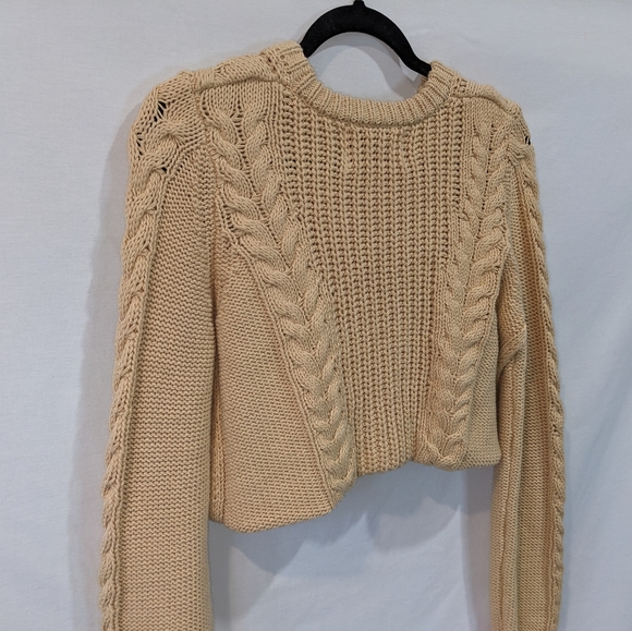 NWT Pistola LA Cotton Knit Cropped Honey Shrug Sweater Size Small - Picture 9 of 12